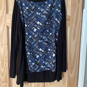 Blouse is an XL but it fits more like an XXL.